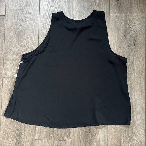 Worthington Black Sleeveless Sheer Tank Top NWT Size XXL Petite - Picture 4 of 4